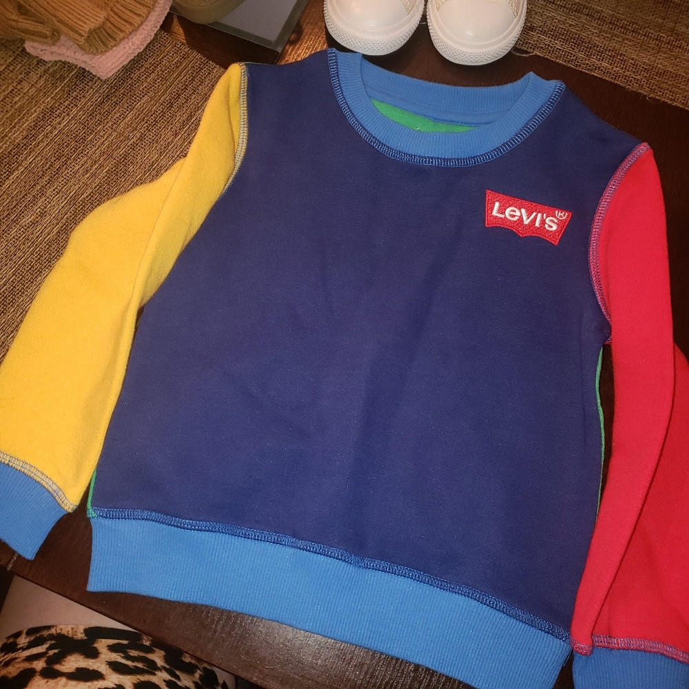 LEVI’S | colorblock Toddlers Sweatshirt 3t
